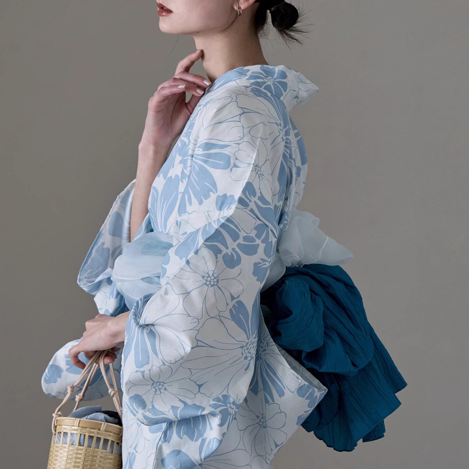 Kimono Yukata Cotton - Tradycyjna Yukata Kimono Sukienka dla Dziewczynek