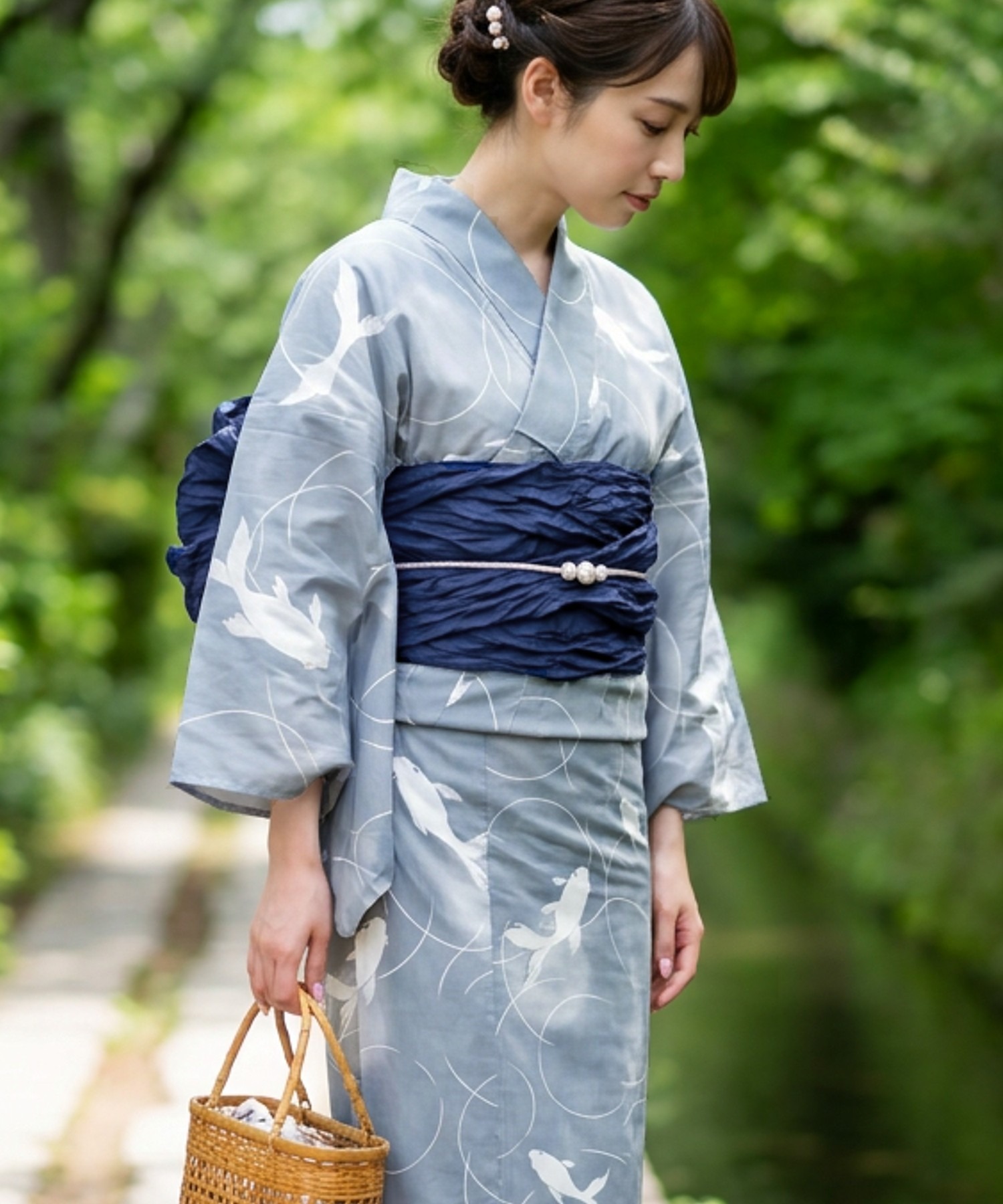 Kimono Yukata Cotton - Tradycyjna Yukata Kimono Sukienka dla Dziewczynek