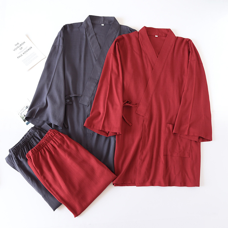 2-częściowy męski japoński tra – Kimono Yukata Cotton recenzja i cena