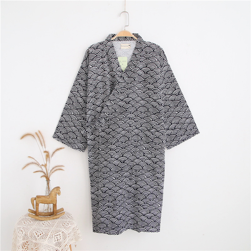 2026 Nowy męski szlafrok z baw – Kimono Yukata Cotton recenzja i cena