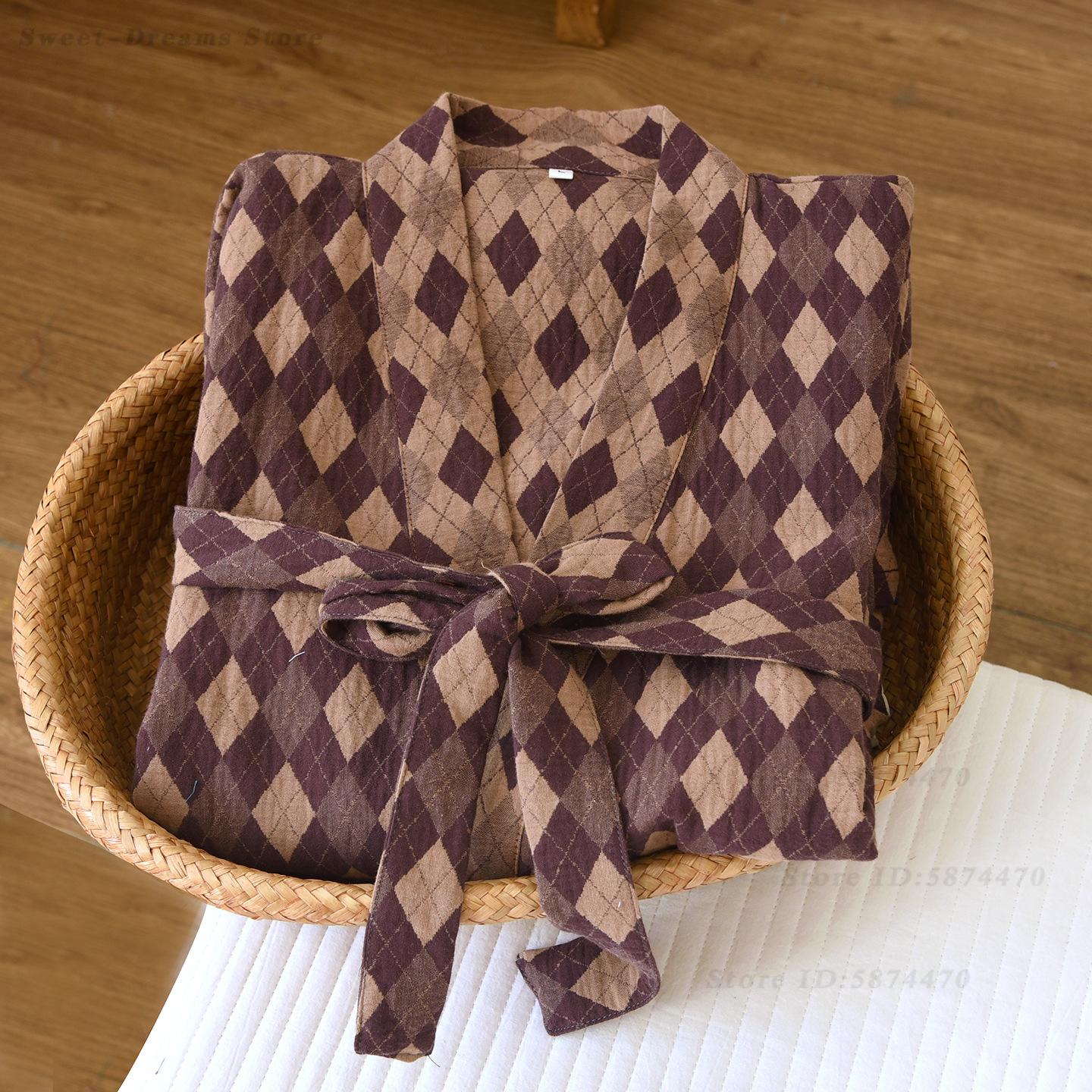 Bawełniany szlafrok męski z ża – Kimono Yukata Cotton recenzja i cena