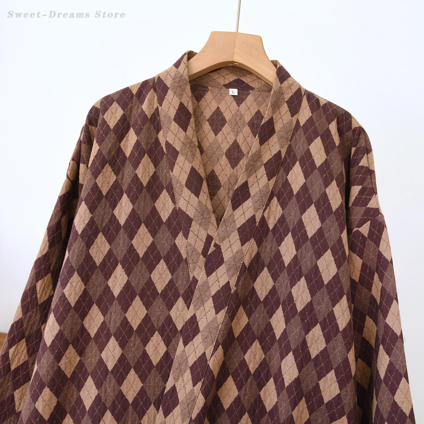 Bawełniany szlafrok męski z ża – Kimono Yukata Cotton recenzja i cena